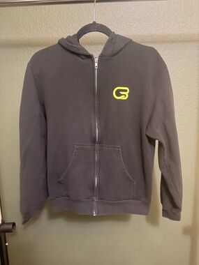 CycleBar Zip-Up Hoodie with Neon Yellow Logo